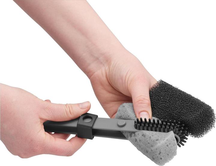 Produktbild WMF Flaschenbürste Reinigungsbürste Flaschenreiniger Gläserbürste 41cm Schwamm (1 Stk.)