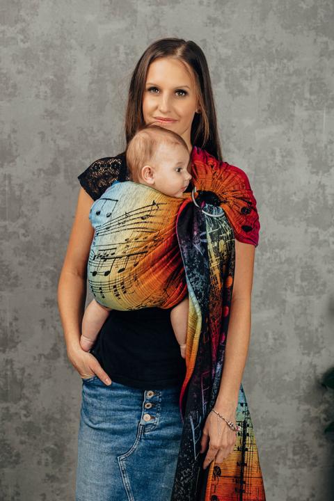 Image du produit Lennylamb Ringsling - Symphony Rainbow Dark (1.80 m)