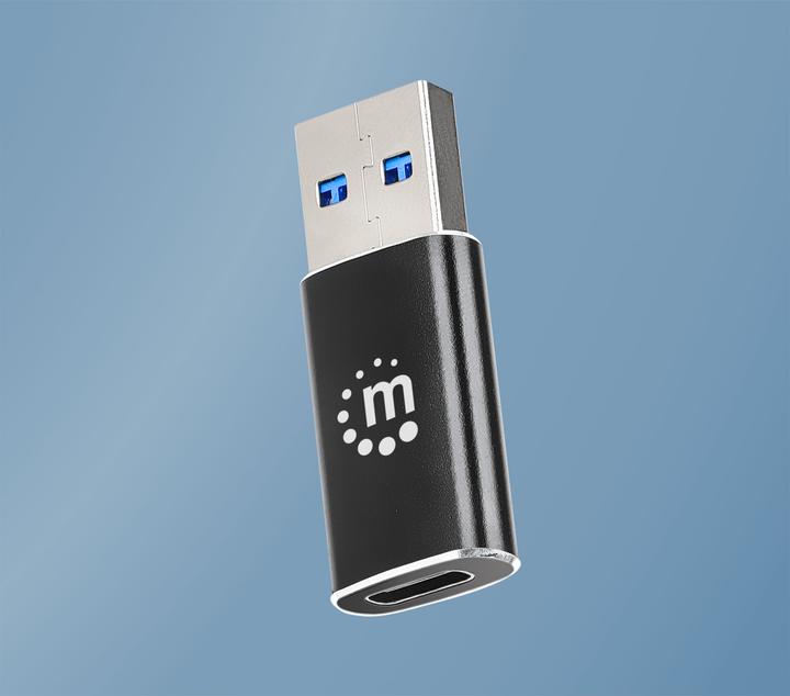 Produktbild Manhattan USB A – USB C Adapter (USB-A, USB Typ-C, 3.70 cm)