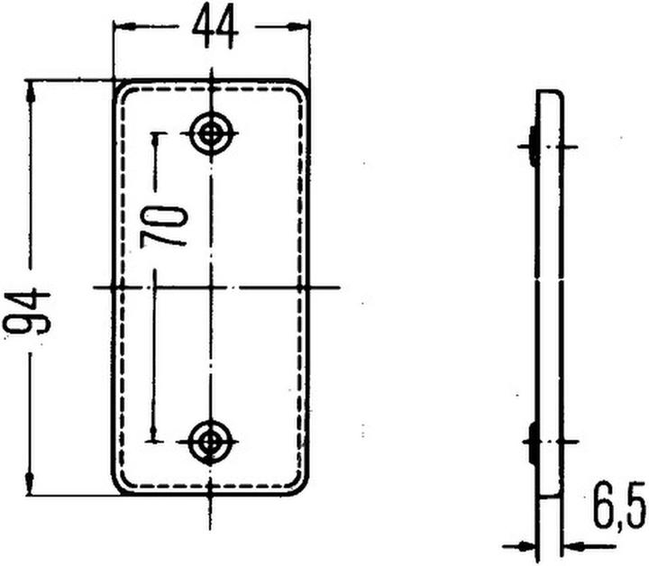 Actual product image Hella 20 Reflectors screwed for MERCEDES T1 Bus