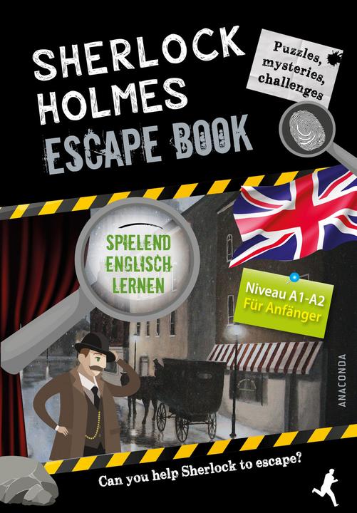 Produktbild Sherlock Holmes Escape Book. Spielend Englisch lernen – für Anfänger Sprachniveau A1–A2 (Deutsch, Gilles Saint-Martin, 2023)