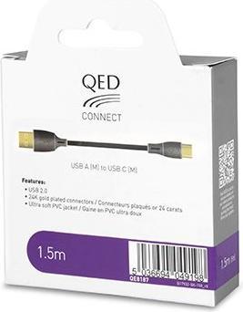 Image du produit QED Câble de connexion Usb-A (M) vers Usb-C (M) 1,5 mètre QE8187 (1.50 m)
