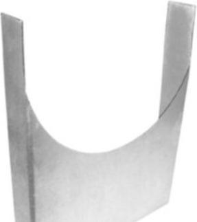 Actual product image Alnor rørbaering Ø125 - galvaniseret