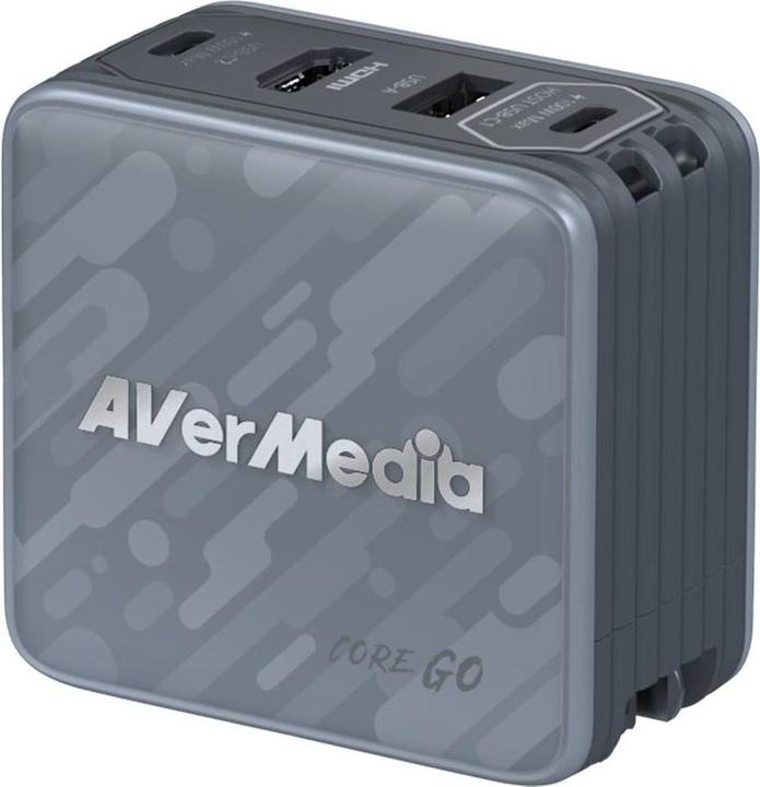 Produktbild AVerMedia Ladedock, Core GO (GC313) Black, 100W GaN, HDMI