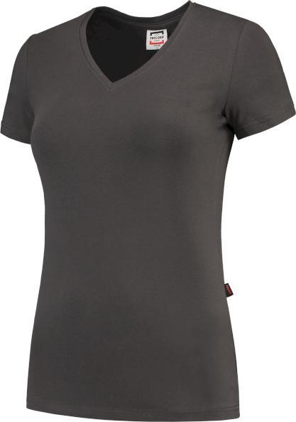 Tricorp 101008Lime4XL T-Shirt V Hals Slim Fit Dames (4XL)