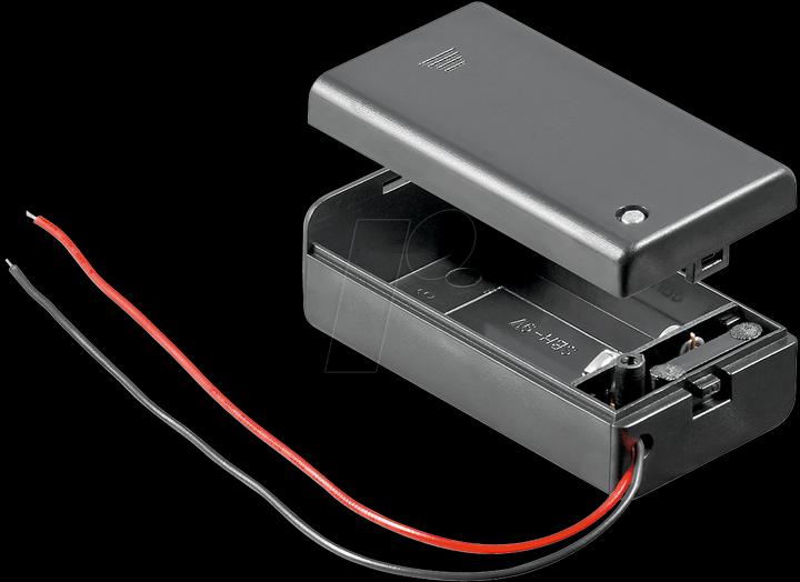 Actual product image Goobay 1x 9V Block Batteriehalter