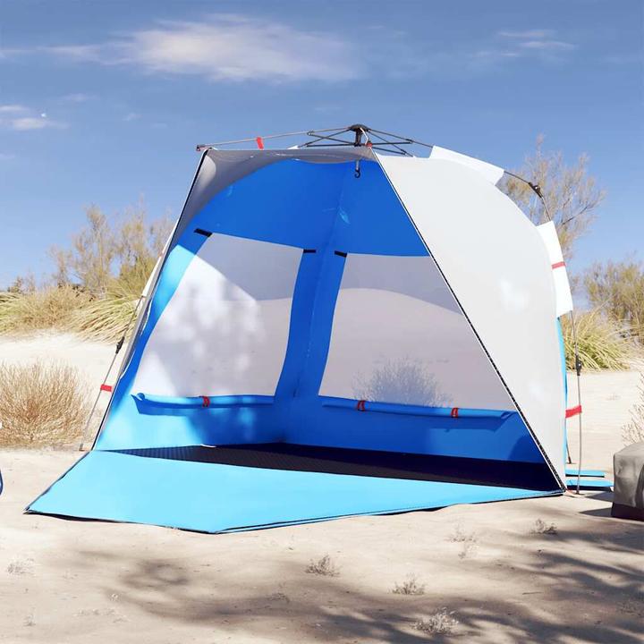 Produktbild VidaXL Strandzelt 3 Personen Quick Release Wasserdicht (Strandzelt + Strandmuschel, 2.45 kg, 3 Personen)