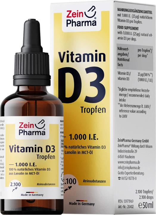 Produktbild Zein Pharma Vitamin D3 Drop (1 Stück, Tropfen)
