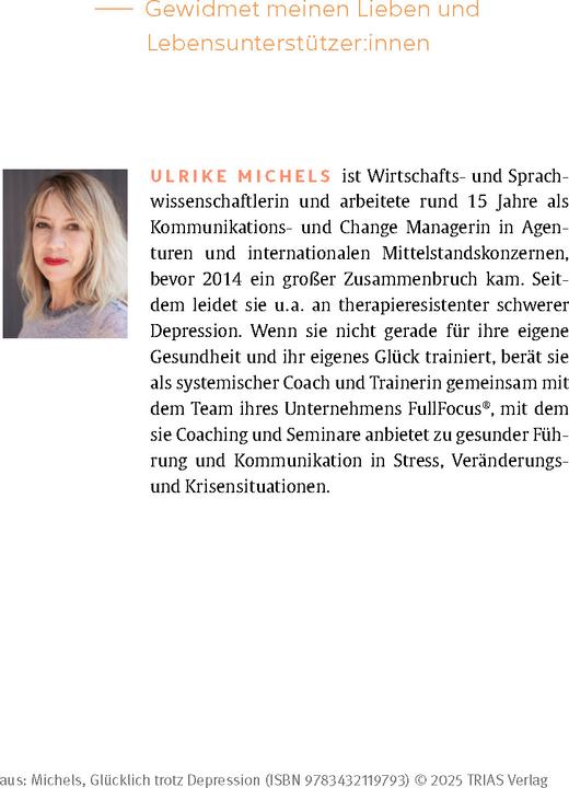 Actual product image Michels:Glücklich trotz Depression (German, Ulrike Michels, 2025)