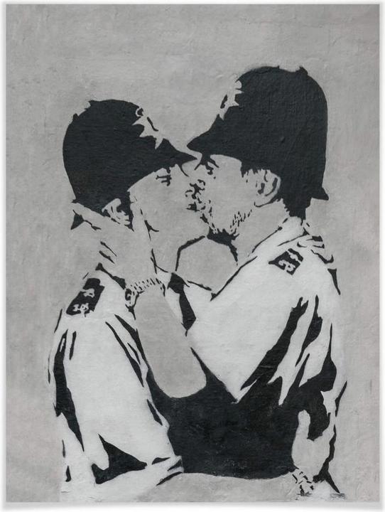 Produktbild Trenddeko Kissing Policemen (50 x 60 cm)