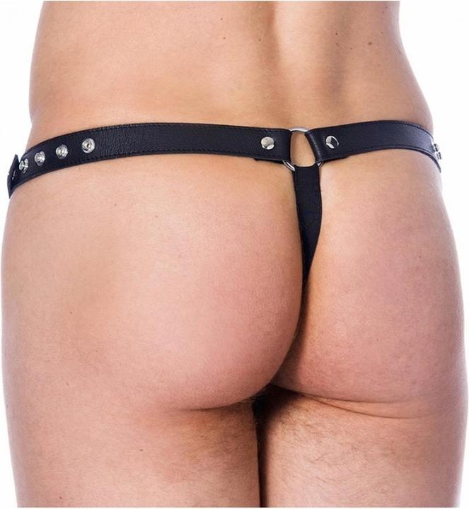 Produktbild Rimba Leder-Slip mit Nietenverzierung (S, L)