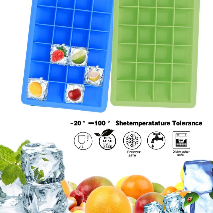Produktbild Intirilife 2x Eiswürfelformen 2er Set à 24 Fächer