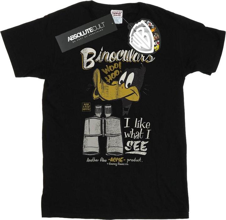 Looney Tunes Daffy Duck Binoculars TShirt (XL)