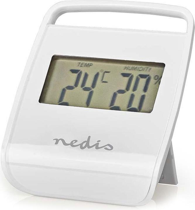 Produktbild Nedis Digitales Thermometer | Innenbereich | Raumtemperatut | Raumfeuchtigkeit | Weiss