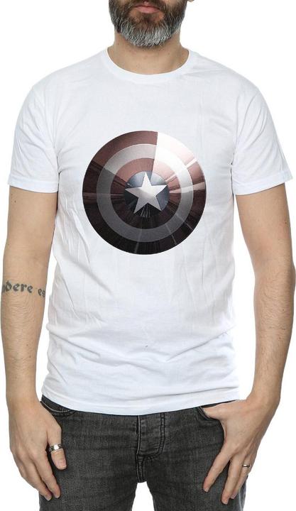 Produktbild Captain America Schild Glänzend TShirt (XL)