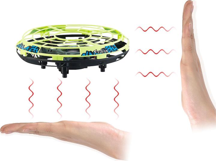 Produktbild Simulus Selbstfliegendes Quadrocopter-Ufo mit Infrarot-Sensoren und LEDs
