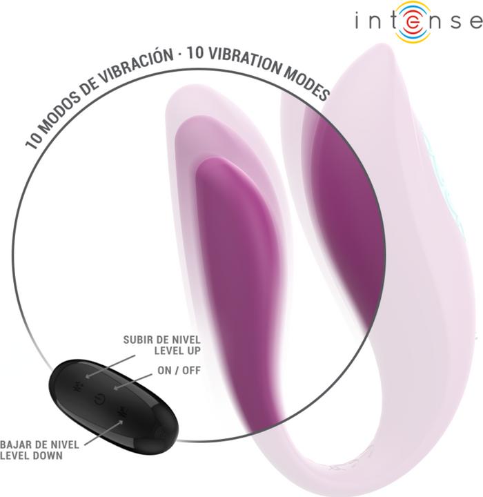 Image du produit Intense Annie Vibromasseur Et Stimulateur En U Violet Télécommande