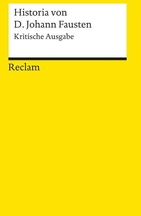 Image du produit Historia von D. Johann Fausten (Allemand, Stephan Füssel, Hans Joachim Kreutzer, 1999)