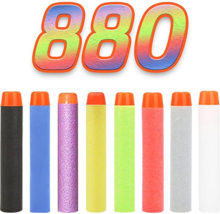 Produktbild König Design 880 Soft Nachfüll Foam Darts Pfeile Elite Clip für NERF N-Strike Ersatzpfeile