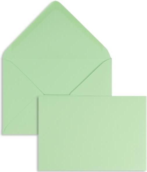 Produktbild Blanke Briefumschläge 90x140mm 120g/qm gummiert VE=100 Stück pistazie (100 x)