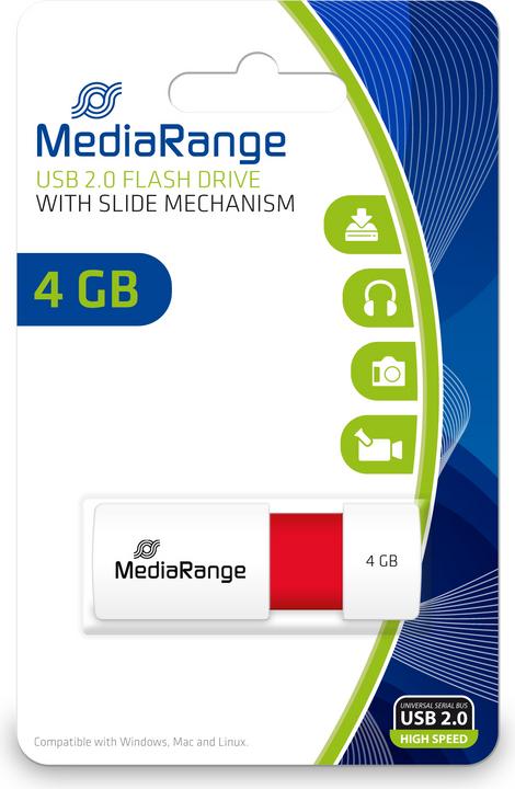 Actual product image MediaRange USB memory stick Color Edition (4 GB, USB-A)