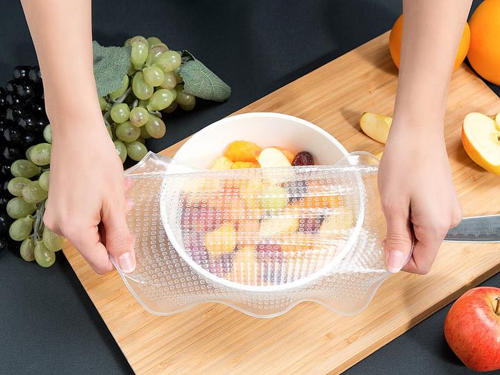 Actual product image Rosenstein & Söhne Set of 4 reusable silicone freshness sheets, 3 sizes (4 x)