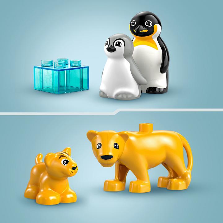 Produktbild LEGO Wildtier-Familien: Pinguine und Löwen (10442)