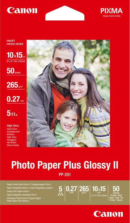 Canon PP-201 Plus II (260 g/m², 10 x 15 cm, 50 x)