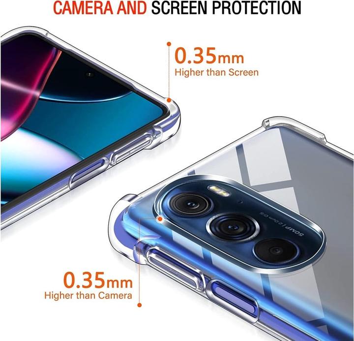 Actual product image Screenguard Motorola Edge 30 Pro Case Crystal Soft Airbag Bumper (Motorola Edge 30 Pro)