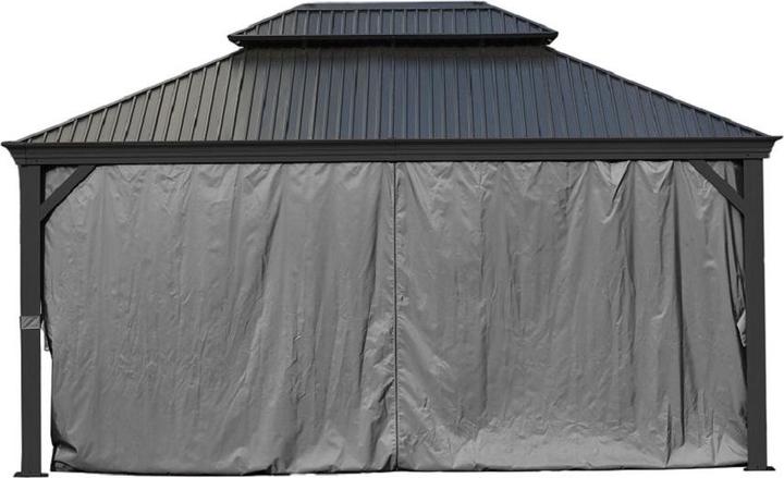 Produktbild Jet-Line Alu Pavillon BAGDAD 3,65x3,65 m Metalldach Pergola Aluminium (365 cm, 365 cm)
