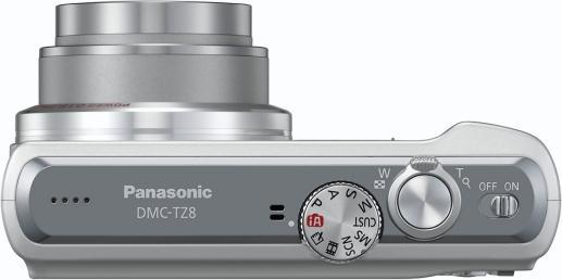 Produktbild Panasonic Lumix TZ8, 12MPixel, 12xWW-Zoom, HD-Movies, Silber (1/2,3'')