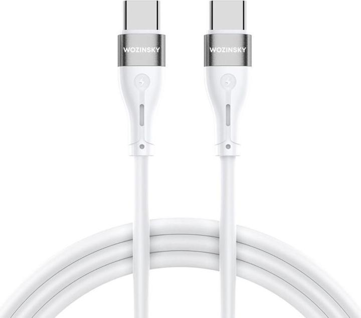 Wozinsky WSTCC2 USB-C / USB-C PD 65W Kabel 2 m - Weiss (2 m, 65 W)