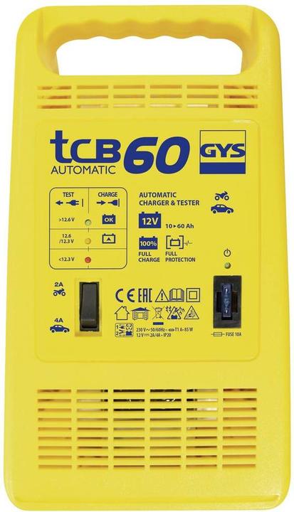 Produktbild GYS TCB 60 023253 Kfz-Ladegerät 12 V 4 A (12V, 4 A)