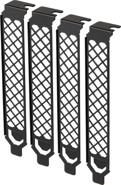 Silverstone SST-Aeroslots-2B - PCI slot covers, 4 pieces - black