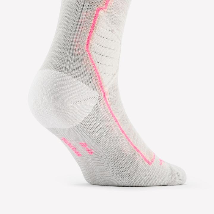 Produktbild Wedze Skisocken Snowboardsocken Erwachsene Wolle - 900 Wool beige/ neonpink (38, 40)