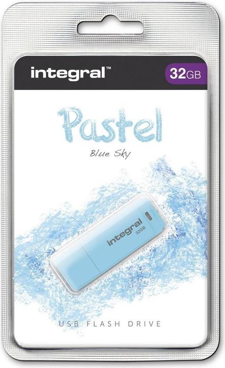 Actual product image Integral Memory Pastel Blue Sky (32 GB, USB-A)