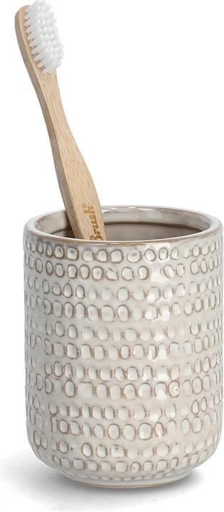 Actual product image Zeller Present Toothbrush Mug Structure ø 7.5x9.5 cm (Ø 7.5 x 9.5 cm)