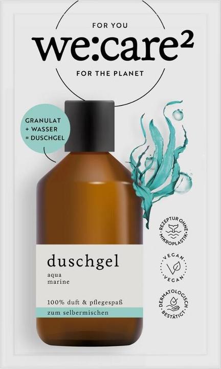 Actual product image we:care2 Duschgel-Granulat, Aqua-Marine