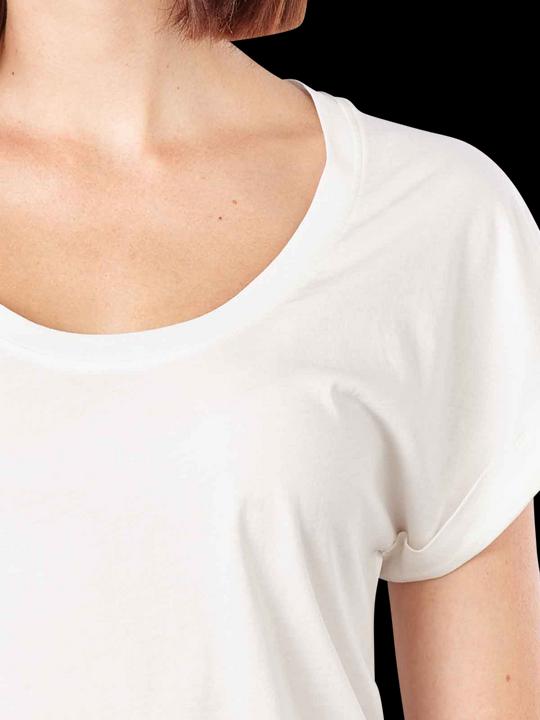 Actual product image Marc O'Polo Deep Round Neck T-Shirt Short Sleeve White (XS)