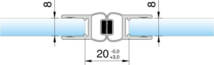 Produktbild Pauli+Sohn Magnetduschtürdichtungen 180° 8850