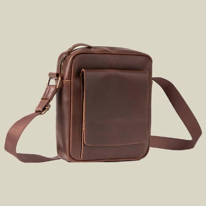Produktbild Buckle & Seam Leder Reporter Bag Collector Braun/Dots