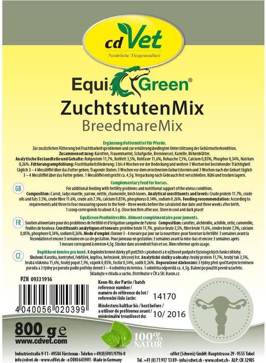 Produktbild cdVet EquiGreen ZuchtstutenMix (3000 g)