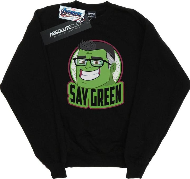 Avengers Endgame Hulk Say Green Sweatshirt
