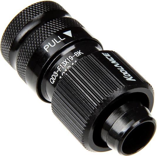 Actual product image Koolance Quick release 19/13mm coupling High-Flow