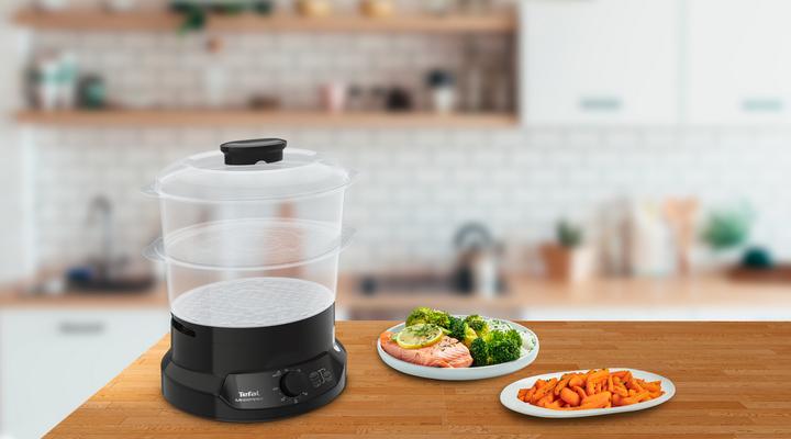 Immagine prodotto Tefal Cuocitore a vapore Minicompact VC139810 2 cestelli a libera installazione Nero