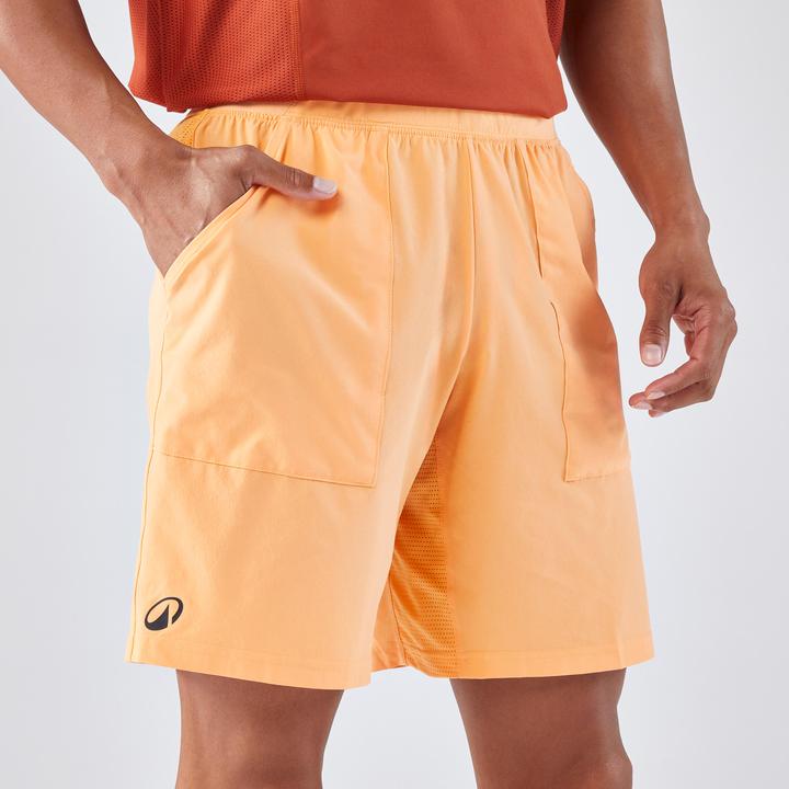 Kuikma Herren Tennisshorts atmungsaktiv - Dry orange