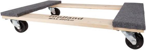 Image du produit Velleman SUPPORT ROULANT POUR MEUBLES - RECTANGULAIRE - 760 x 460 mm - CHARGE MAX. 400 kg (400 kg)