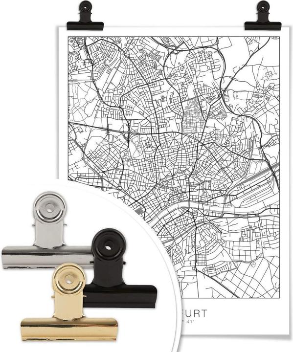 Produktbild Trenddeko Stadtplan Frankfurt (120 x 150 cm)