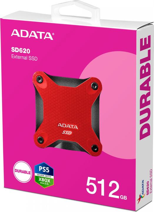 Actual product image Adata SD620 512GB SSD Czerwony (0.51 TB)