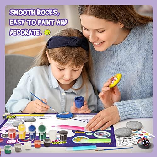 Produktbild Activity Board Nachtleuchtende Steine Malen Kinder Set Steine Bastelsets Malset für Kinder Bastelset